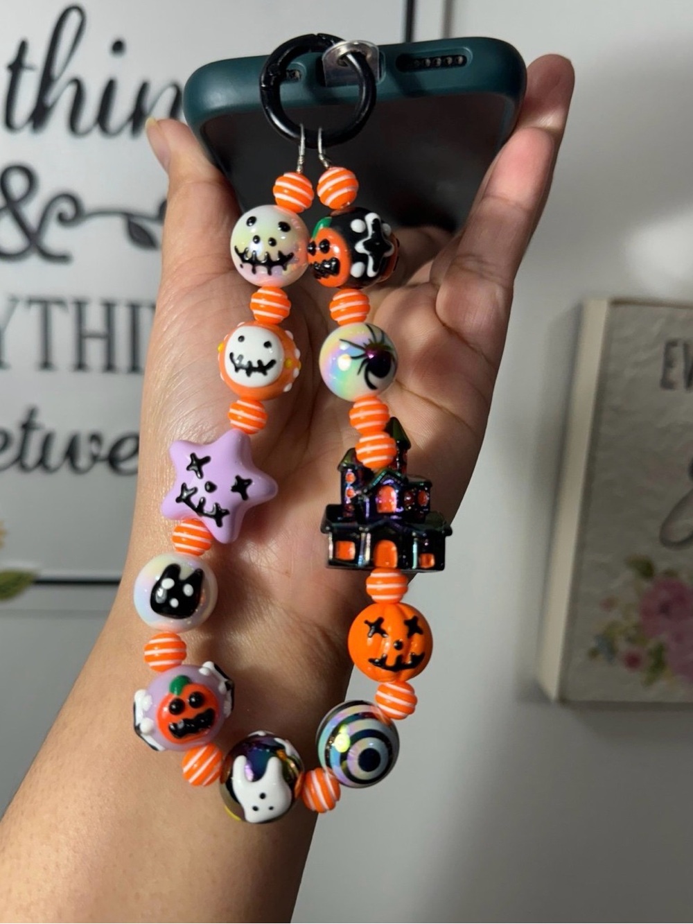 Halloween Haunted House Charm Phone/Key/Bag Chain #P574